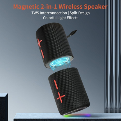 Magnetic Dual Splittable Speaker